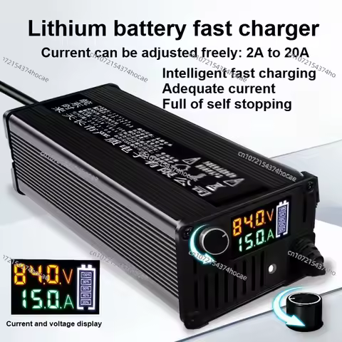 2A8A10A12A20A Adjust Charger 48V 60V 72V Carregador 54.6V 58.4V 67.2V 73V 84V 87.6V Lipo Lifepo4 Li 