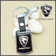 Proton Logo Metal Black Keychain With Hook and Ring Versatile Keyring  X70, X50, Pesona, Iriz, Preve