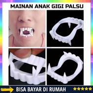 Gigi Palsu Mainan - Gigi Vampire - Gigi Drakula - Gigi Zombie - Mainan Anak Usia 1 2 3 4 5 Tahun - Mainan Anak Laki-laki Perempuan - Dracula Teeth Kids Toys / Mainan Gigi Palsu Anak