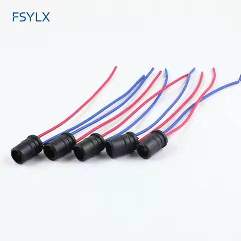FSYLX T10 Socket T15 W5W 194 168 501 LED Socket T10 Bulb Holder Cable LED T10 W5W Plug Bulb Extensio