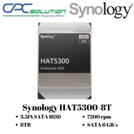 Synology HAT5300-8T 3.5 IN SATA HDD 8TB 7200 rpm SATA 6 GB/s 5 Years Warranty