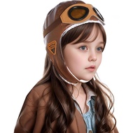 Baby Kids Pilot Aviator Hat and Goggles Aviator Hat Fleece Warm Cap