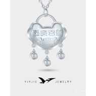 Silver Lock Longevity Lock Children's Jewelry Longevity Hundred Years S999Wholesale Pure Silver One 