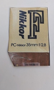 （完美拍賣級）100％全新 Vintage Nikkor PC-Nikkor 35mmf/2.8 Lens ( 適合完美主義者 For Perfectionist ( 本公司是全港唯一的Nikon和C