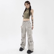 Amariel 1416__LUCYEEVER Gray cargo/cargo Pants/ Trousers