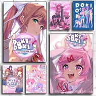 E6LJ Game Doki Literature Club Painting Calligraphy Canvas Poster Wall Art for Living Room Bedroom C