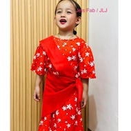 Filipiniana Red Buwan ng Wika costumes dress for kids girls Jeis Fab balintawak