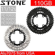 STONE double chainring for shimano GRX 110bcd RX600 RX810 RX820 gravel bike chainring 46T 30T 48T