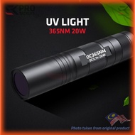 UV LIGHT TORCH 20W 365NM-UV RECHARGEBLE