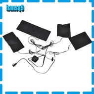 HANSQ USB Electric Heated Jacket, 5V 2A 4 in1 Heating Pad, Durable 3 Gear Levels Washable Foldable C