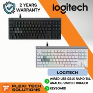 Flexi Tech KEYBOARD LOGITECH GAMING WIRED USB G515 RAPID TKL ANALOG SWITCH TRIGGER - BLK/WHITE
