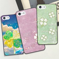 Case for Iphone 5 / 5s with four-leaf clover print