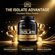 ON 100% golden standard isolated, protein powder, happy chocolate, 5 pounds, Isolated Whey Protein