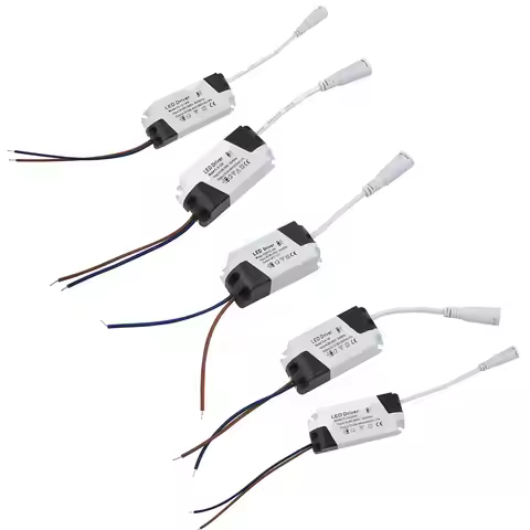 12-24V Drive Power DC LED Panel Driver 300mA Constant Current 3W 6W 12W 18W 24W DC LED Power Supply 