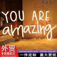 Exclusively for Neon Lights GYM GYM Weightlifting Dumbbell LED Lights Acrylic Luminous Logo Atmosphe