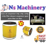 Swan air compressor 3Hp, 5Hp, 10Hp, 15Hp filter element compressor spare parts filter air filter