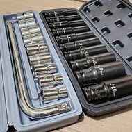 MATA JLD.Tool impact shock wrench length 8 to 24mm 10pcs 1/2 6pt / shock wrench / shock wrench set 1