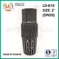 LD PVC Spring Foot Valve with 'BSP Threaded' Ends 3/4" to 2" (20mm - 50mm)