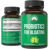 Bloat and Gas Probiotic - Proven Relief with Clinically Studied Bacillus Subtilis BS50 + Prebiotic F