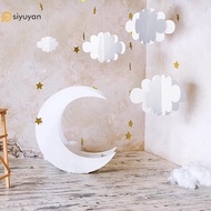 Si 16Pcs 3D Cloud Decorations White Hanging Clouds For Ceiling Cloud Party Decorations Cloud Ornamen