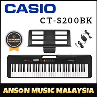 Casio CT-S200 Casiotone Keyboard, Black (CTS200 / CTS 200 / CT-S200BK)