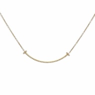 Tiffany & Co. Tiffany T 微笑項鍊 小號 滿鑽 18K黃金/鑽石 項鍊 黃金 18K