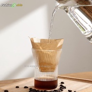 FAMY 50/100Pcs Coffee Filter Disposable Cone Paper Coffee Filter Natural Unbleached Filters Pour In 