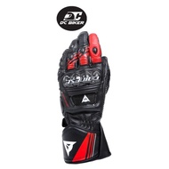 Dainese Druid 4 Black / Lava Red / White Glove (Authorized Dealer)