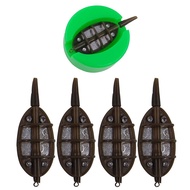 Carp Fishing Method Feeders Set 4 Inline Method Feeder with 1 Quick Release Mould Carp Fishing Equip