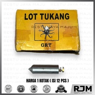 [12 pcs] GRT Lot Kerucut 100-500gr Lod Tukang Plumb Bob Alat Ukur