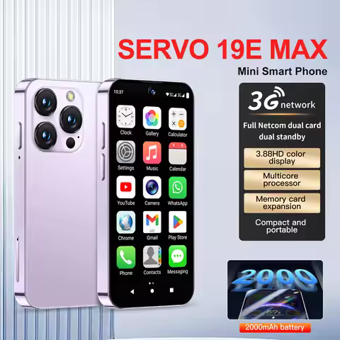 SERVO 19E MAX Small Android Smartphone 3G Network RAM 2GB ROM 16GB Google Play Face Unlock 2 SIM Sta