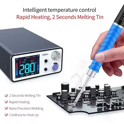 AIXUN T3A/T3B Intelligent Soldering Station Support T12/T245/T210/115 Handle Soldering Iron Tips Ele