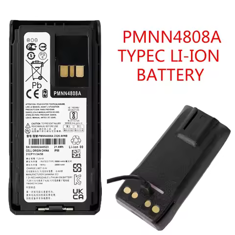 PMNN4808A Battery Upgraded 3000mAh Type-C Charging Walkie Talkie Battery For Motorolo R7 R7A R7H Two