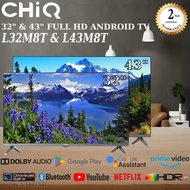 CHiQ 32" / 32 INCH HD &amp; 43" / 43 INCH FULL HD ANDROID TV L32M8T / L43M8T // SHARP 32 INCH HD READY EASY SMART 2TC32DF1X