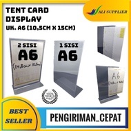 Mika TENT CARD A6/Brochure Holder A6/Not Acrylic A6/Promotional STAND/Mica SCAN Place QR CODE/Mica Brochure DISPLAY A6/Paper DISPLAY Holder/Brochure Holder On The Table/Paper Holder/Brochure Holder /PAPER Holder/paper STAND A6