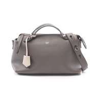 [二手] FENDI BY THE WAY 中型手提包，2-way，8BL146，炭灰色/黑色皮革，女士。