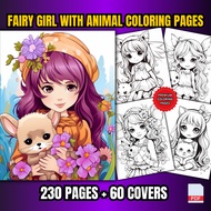 [PDF] 230 Fairy Girl With Animal Coloring Pages For Kids