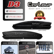 CARLOUR (D3) Roof Box 450L Slim Design Roofbox Roof Luggage Carrier 450 Litre Top Cargo Box Storage 