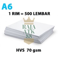 70 GSM HVS Paper A6 Size / A6 Receipt Paper - 1 Ream contains 500 sheets