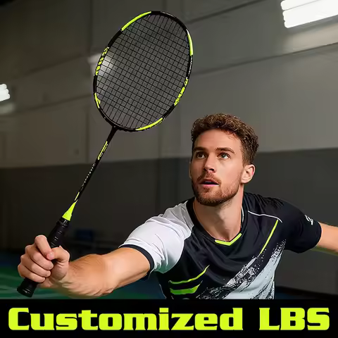 carbon Badminton racket 26LBS 28 Customized Male women Ultra-light 4U High elasticity Professional l