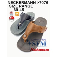 NECKERMANN 7076 SIZE 39 - 45 SLIPPER NAVY BROWN FLIP FLOPS UNISEX MEN FLOAT THICK SOLE UNISEX LADY STOCK READY