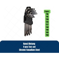 Torx Star Key Set 9 pcs