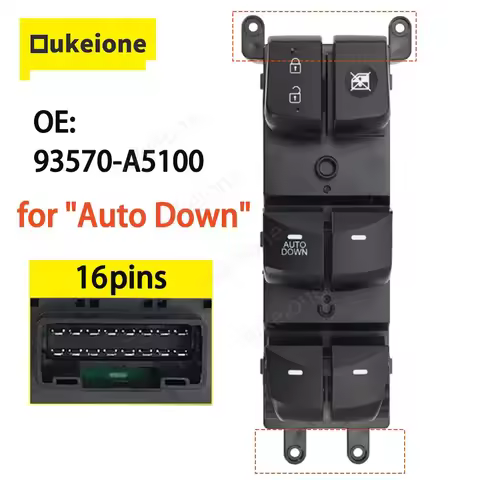 93570-A5100 Front Left Electric Power Window Control Switch for Hyundai Elantra 2014 2015 2016 I30 2
