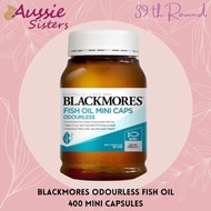 🔅新包裝🔅 澳洲BLACKMORES 無腥味🐠深海魚油 迷你膠囊 400粒 ODOURLESS FISH OIL MINI  ➰omega-3 330mg➰