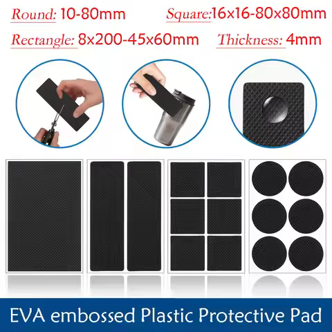 1Set 8Pcs Non-slip Self Adhesive Furniture EVA Table Chair Feet Pads Round Square Sofa Chair Leg Sti