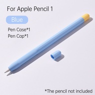 ซิลิโคนที่เข้ากันได้สำหรับ Apple Pencil 1nd/2nd แท็บเล็ตที่เข้ากันได้ปากกาสไตลัสสำหรับ iPad ปลอกแขนป้องกันที่อ่อนนุ่ม Anti-lost Apple Pencil 1nd/2nd Generation ซิลิ
