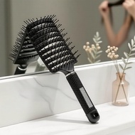 Salon-Quality Ribbed Scalp Massager Comb: Smooths & Speeds Drying, Fluffy Finish for Men & Women Ber