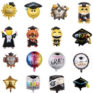 Graduation Season Aluminum Film Balloons Graduation Award Owl Cup Decoration Holiday Dress Up Balloo