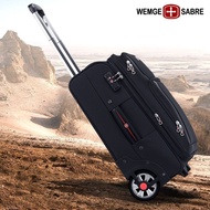 ST/🧨Swiss Army Knife New Single-Directional Wheel Trolley Case Oxford Cloth Luggage Large Wheel Directional Wheel Suitca
