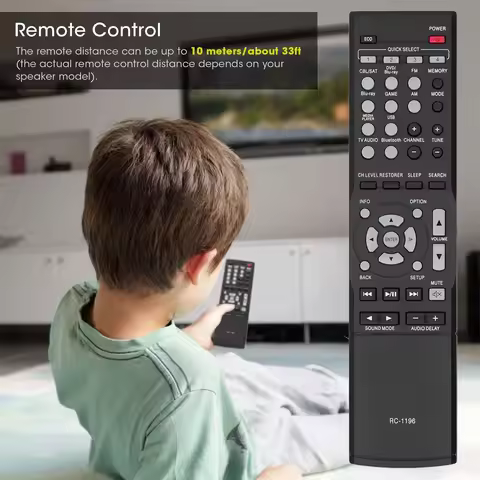 RC1196 Remote Control for DENON Audio Video Receiver AVR-X520BT AVR-S500BT RC1196 Remote Control Rem